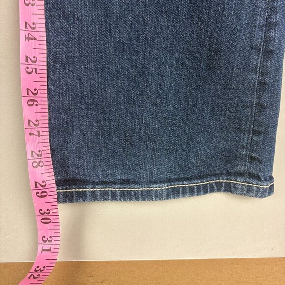 Miss Me Easy Boot Bling Flap Pocket Jeans Womens 30 Medium Wash Blue JE566ZER - Picture 7 of 11